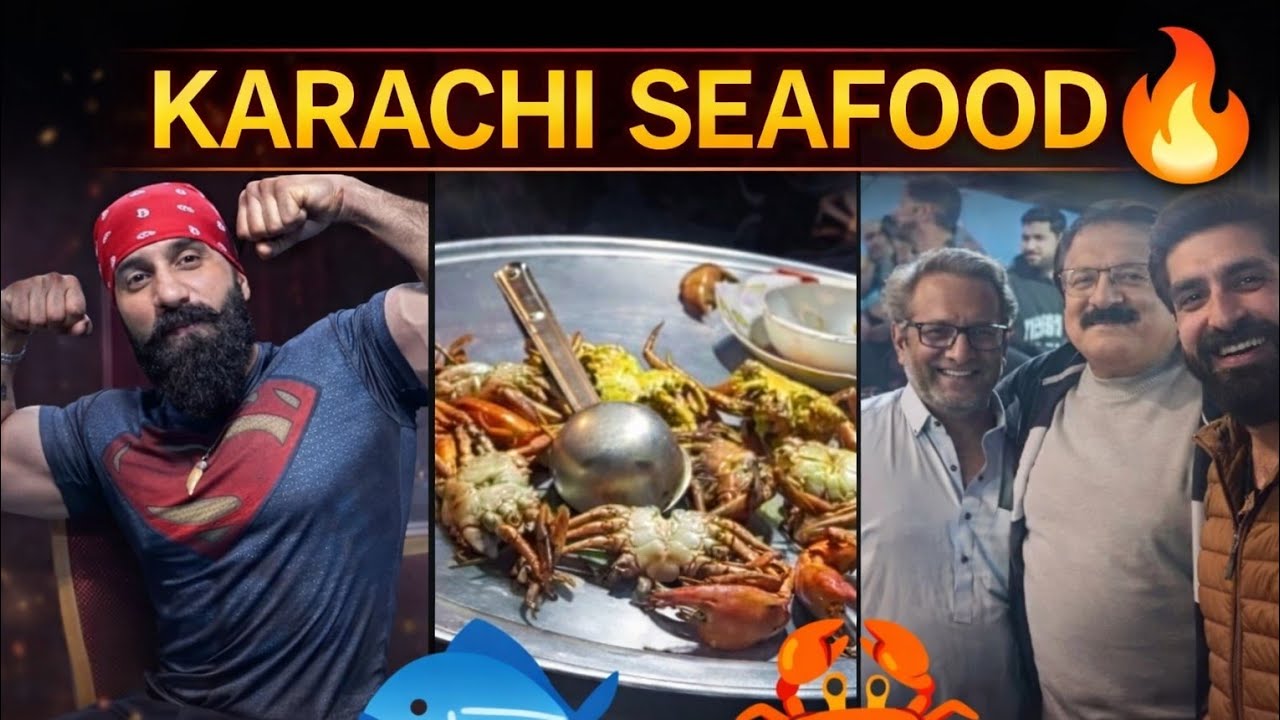Karachi Seafood Hunt 🐟🦀 | Fish, Crabs & Street Food with Shamyl Khan & Dodi