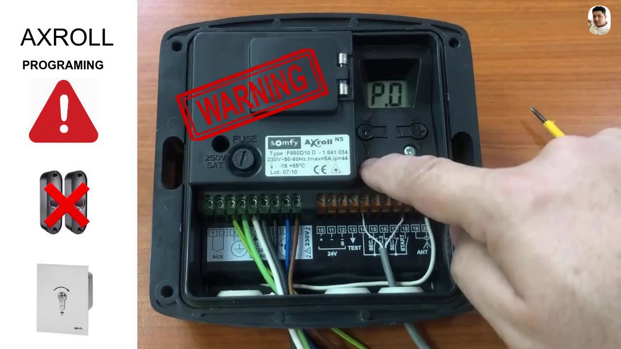 03 Axroll without  photocell & REMOTE (Not Recommended) برمجة من دون حماية