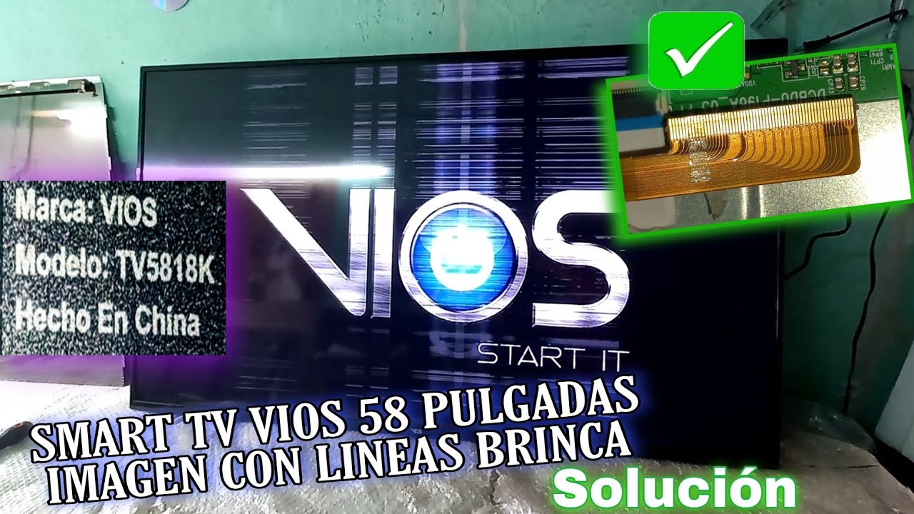 reparación de smart tv marca vios con lineas