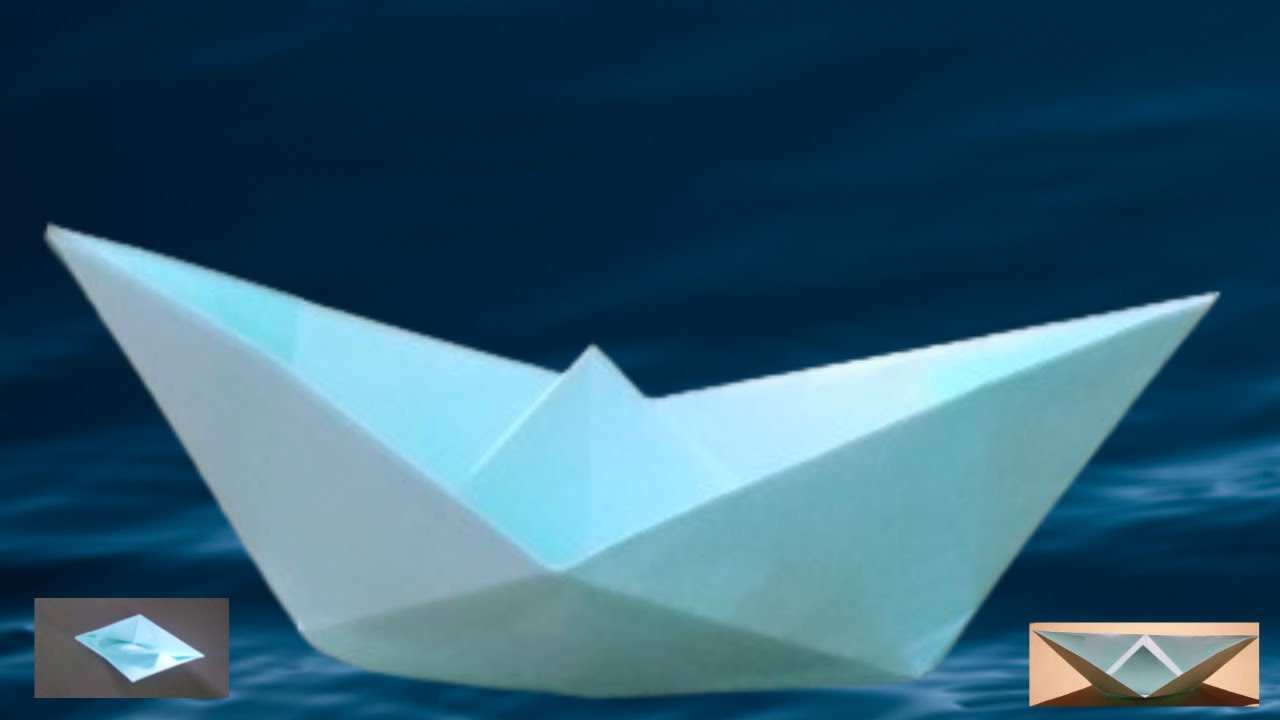 Como fazer barco de papel  Barco de Origami