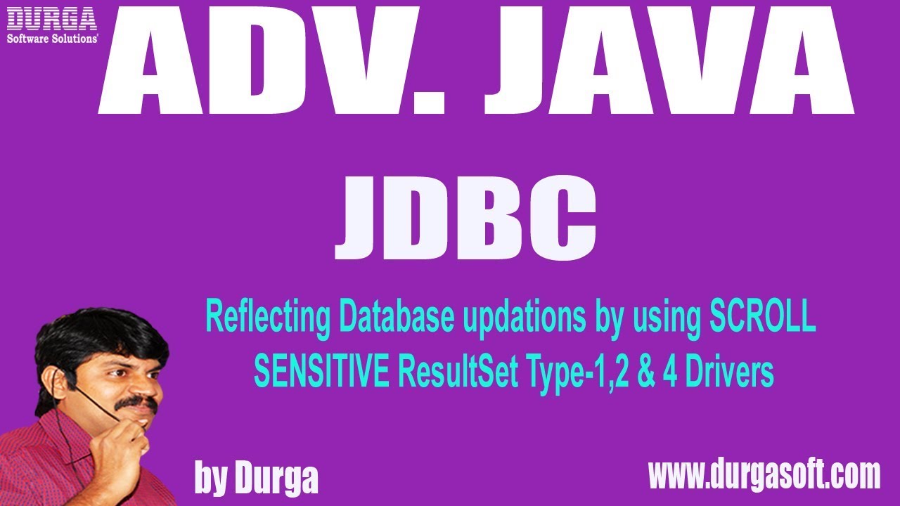 JDBC-158 || Reflecting Database updations by using SCROLL SENSITIVE ResultSet Type-1,2 & 4 Drivers