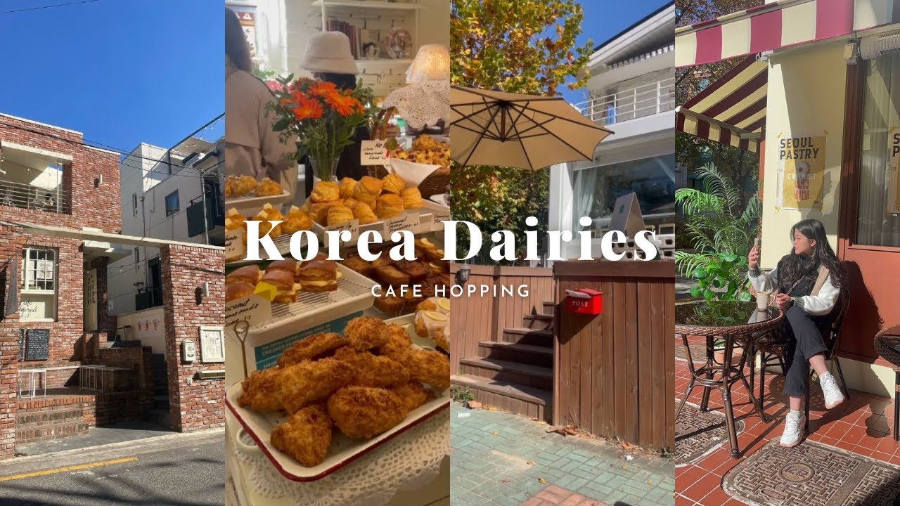 cafe hopping in seoul ☕️🍰 aesthetic cafes in yeonnam-dong + shopping + sightseeing🛍️🛒