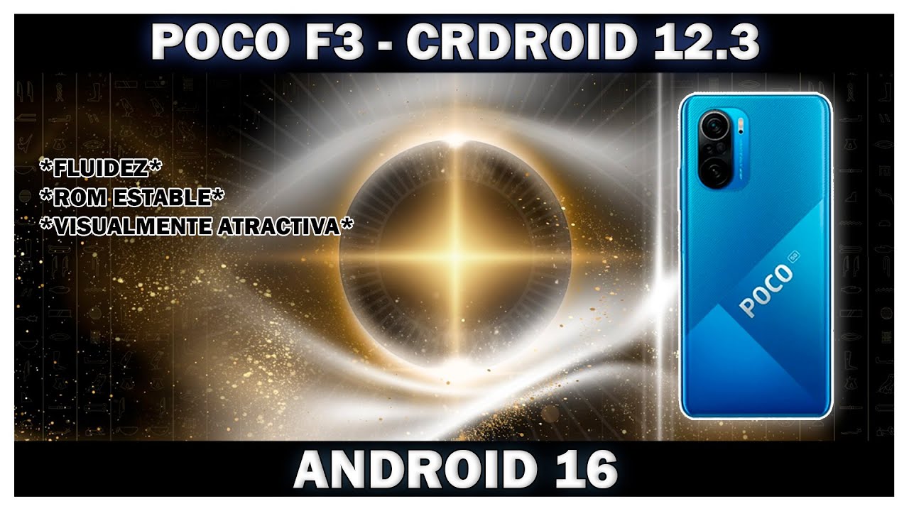 Poco F3 - CrDroid 12.3 ! SE ACTUALIZA PARA NAVIDAD ! QUE BELLEZA DE ROM !