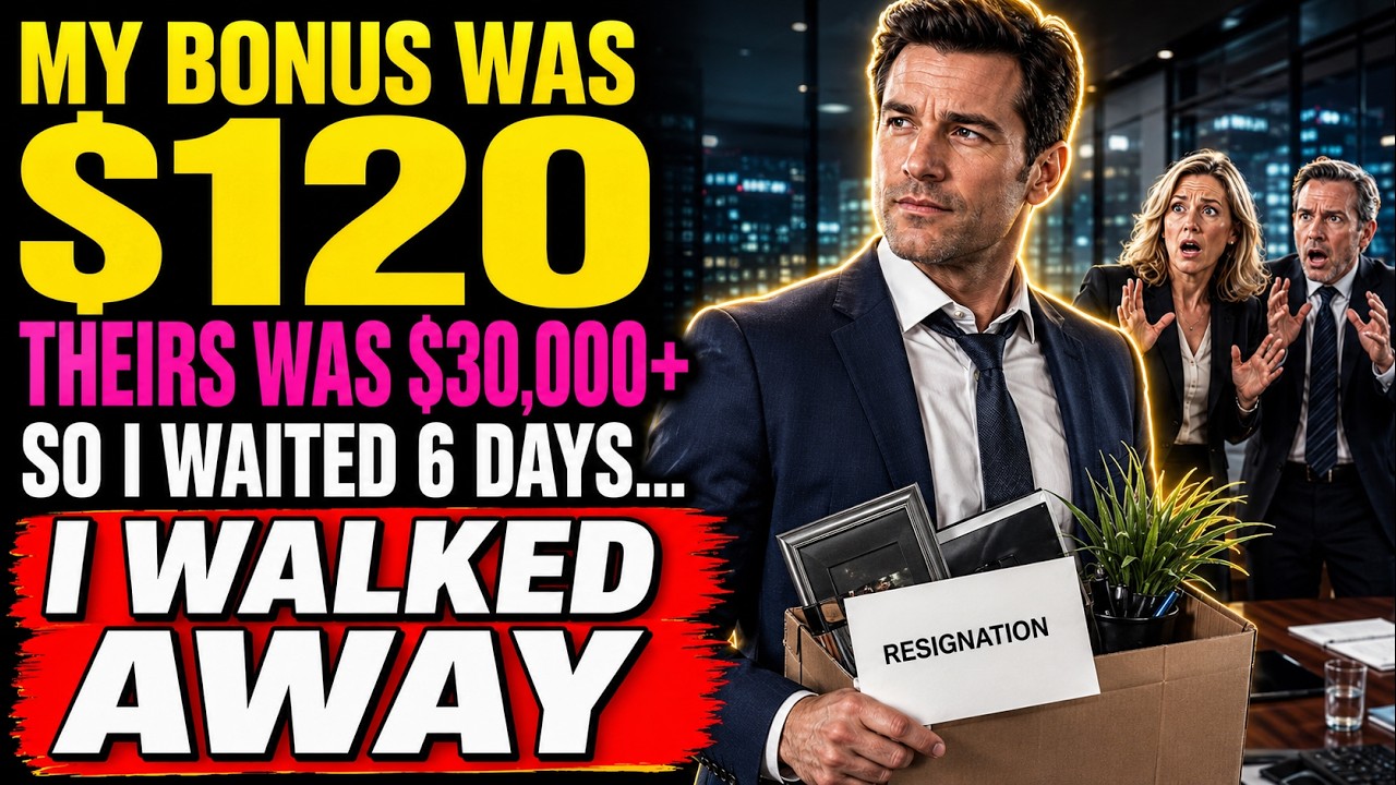 My Bonus Was $120. My Coworkers Got $30,000+&mdash;So I Waited 6 Days and Walked Away