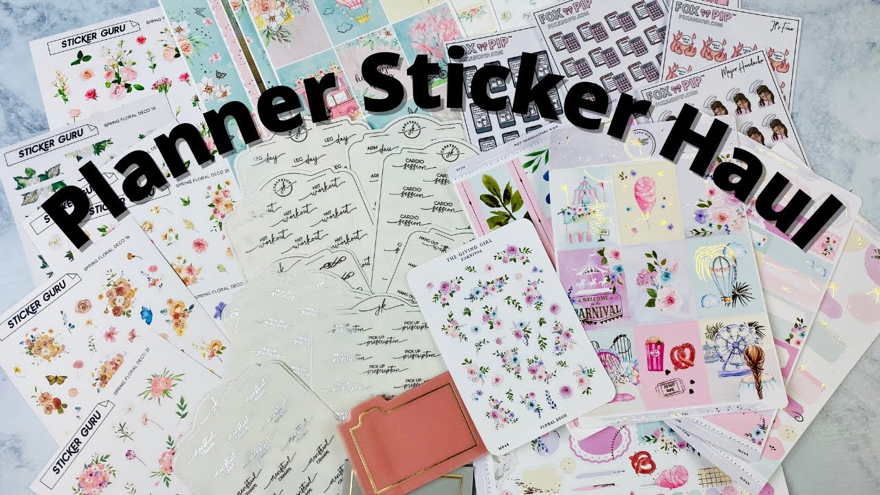 February Planner Sticker Haul | ft. The Giving Girl, Fox & Pip, and more