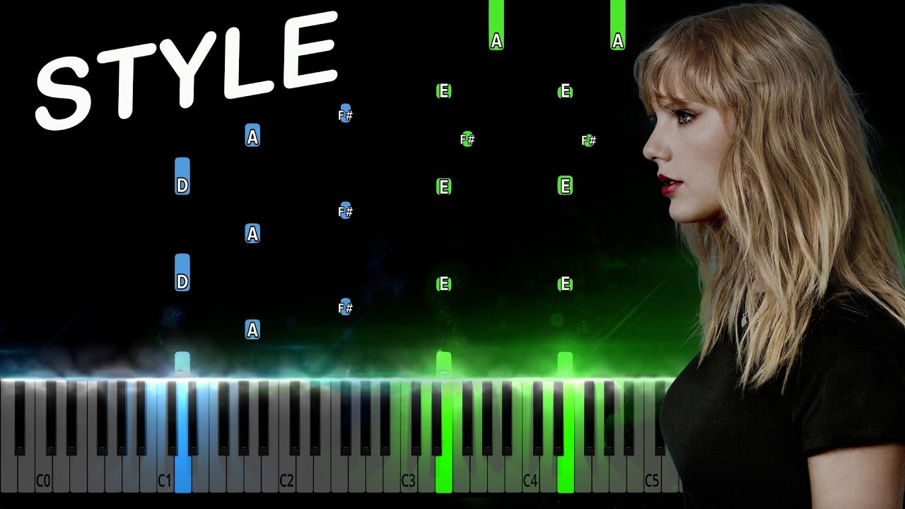 Taylor Swift - Style Piano Tutorial