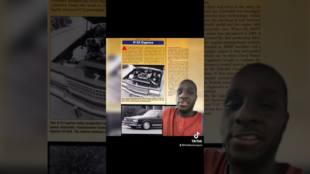 Box Chevy Caprice history &ldquo;SIMPLIFIED&rdquo;