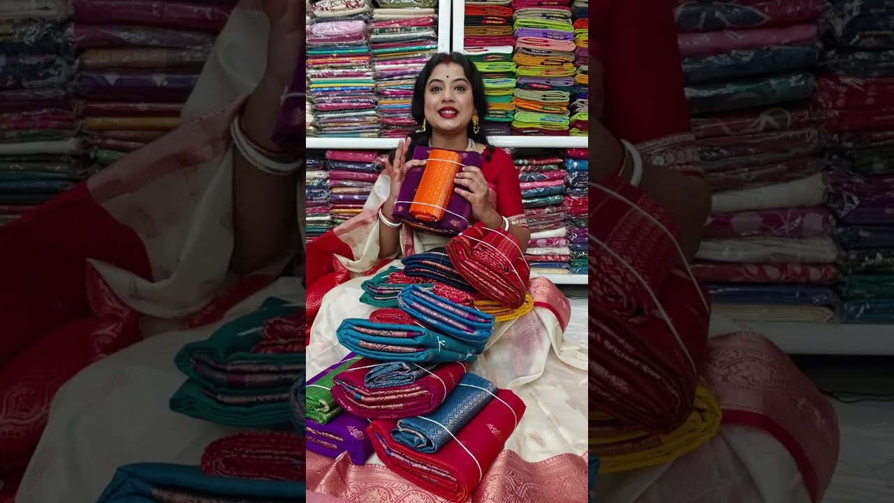 Beautiful Satin Silk Saree Live || Khaddi Banarasi Saree Collection Live 🥰