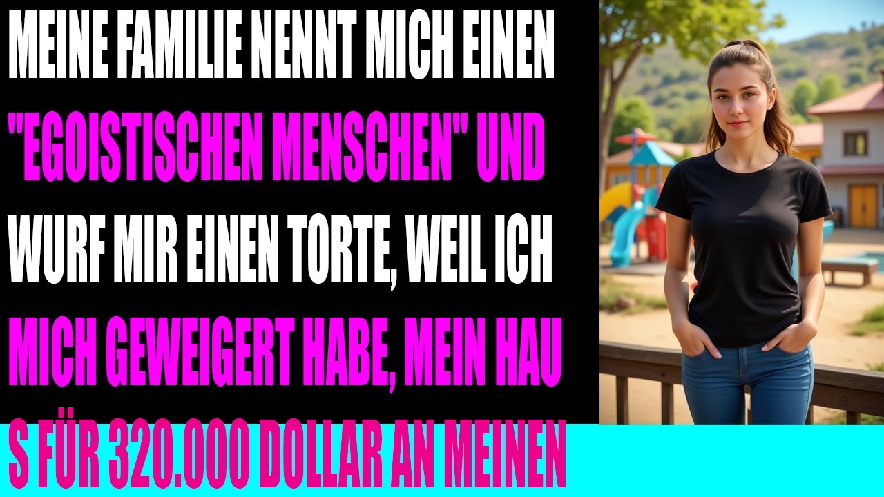 Meine Familie sagte Du bist eine gierige egoistische Person und warf mir einen Kuchen an den Kopf...