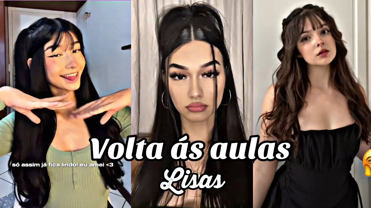 Penteados pro primeiro dia de aula pras lisas. 💜✨