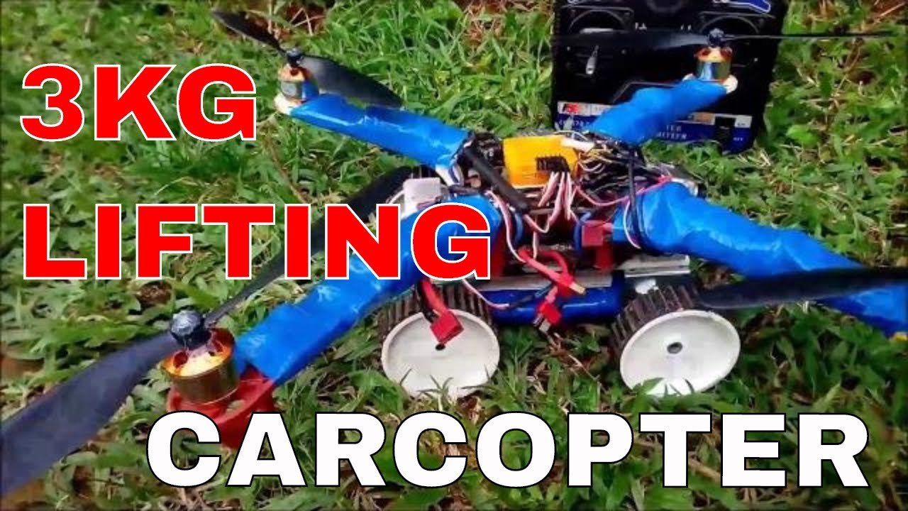 flying carcopter - quadcopter ceate own