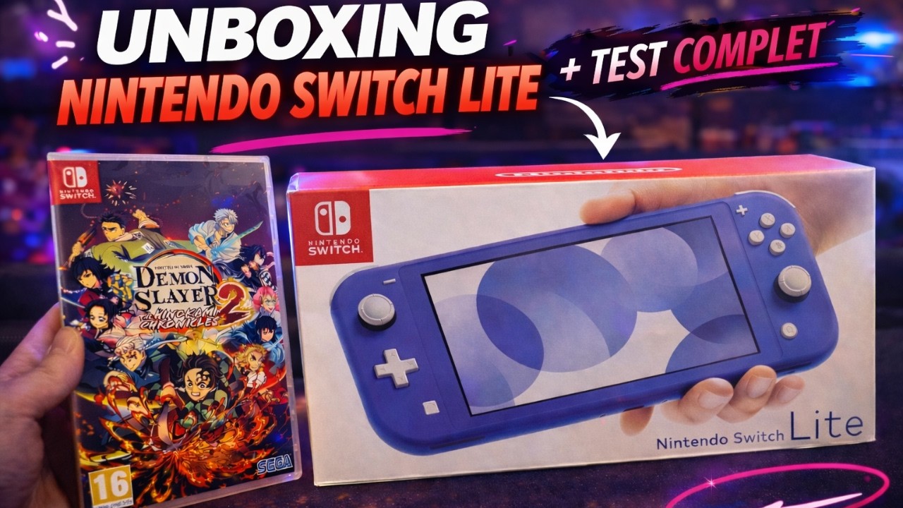 UNBOXING NINTENDO SWITCH LITE BLEU ! ELLE EST MAGINFIQUE  ! 🔥🔥