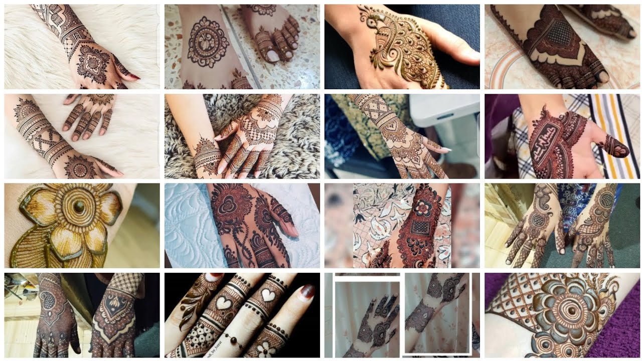 50 different henna designs tutorial beautiful henna designs #henna #mehendiartists #tutorial