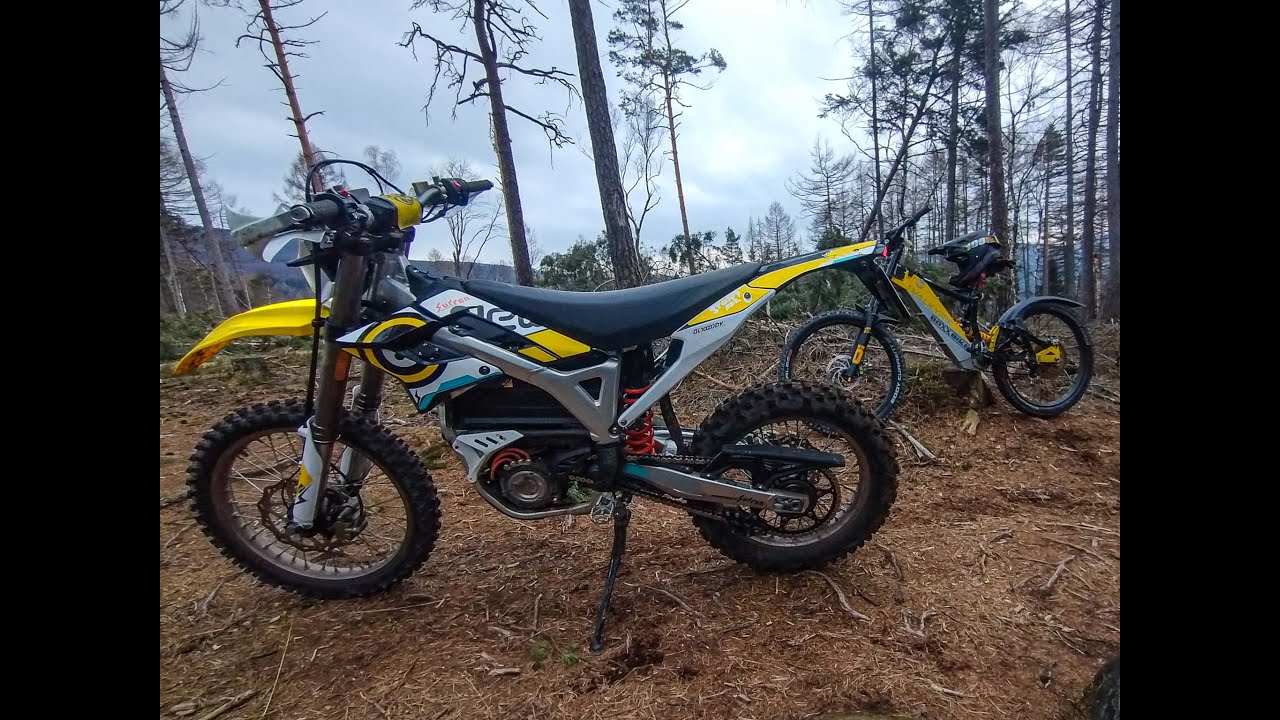 Sur Ron Storm Bee and Boxxbike Valkyria on trail