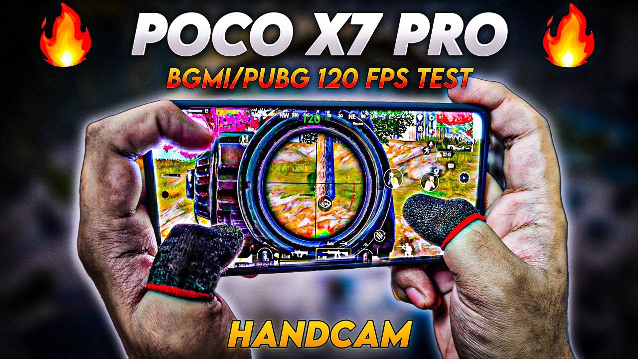 POCO X7 PRO 🔥 HANDCAM & BGMI/PUBG 120 FPS TEST 3.6 UPDATE WITH FPS METER #pocox7pro #poco #pocox6pro