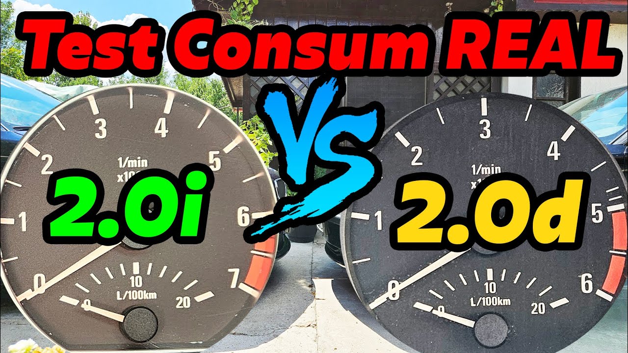 Test Consum REAL BMW 320d vs 318i (2.0i) - Diferenta este...