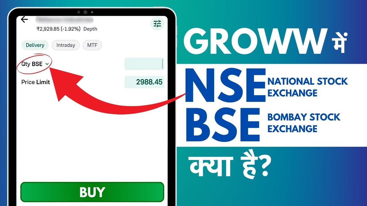 Groww App me NSE or BSE Kya Hai - NSE BSE Difference