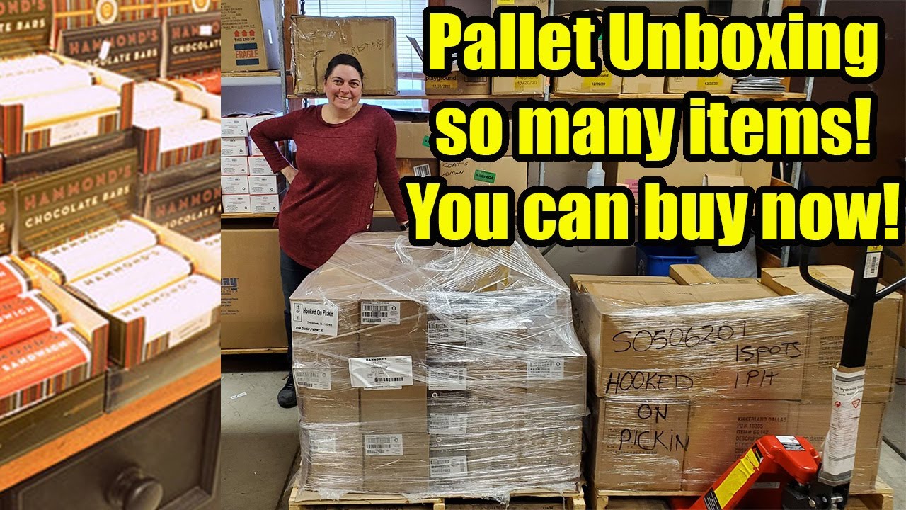 Unboxing a Pallet of so many good things. You can buy them from me right now if you want!