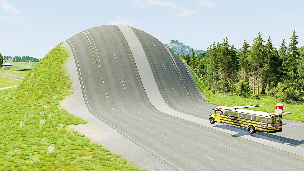 Mobil vs Bumps #14 - BeamNG Drive