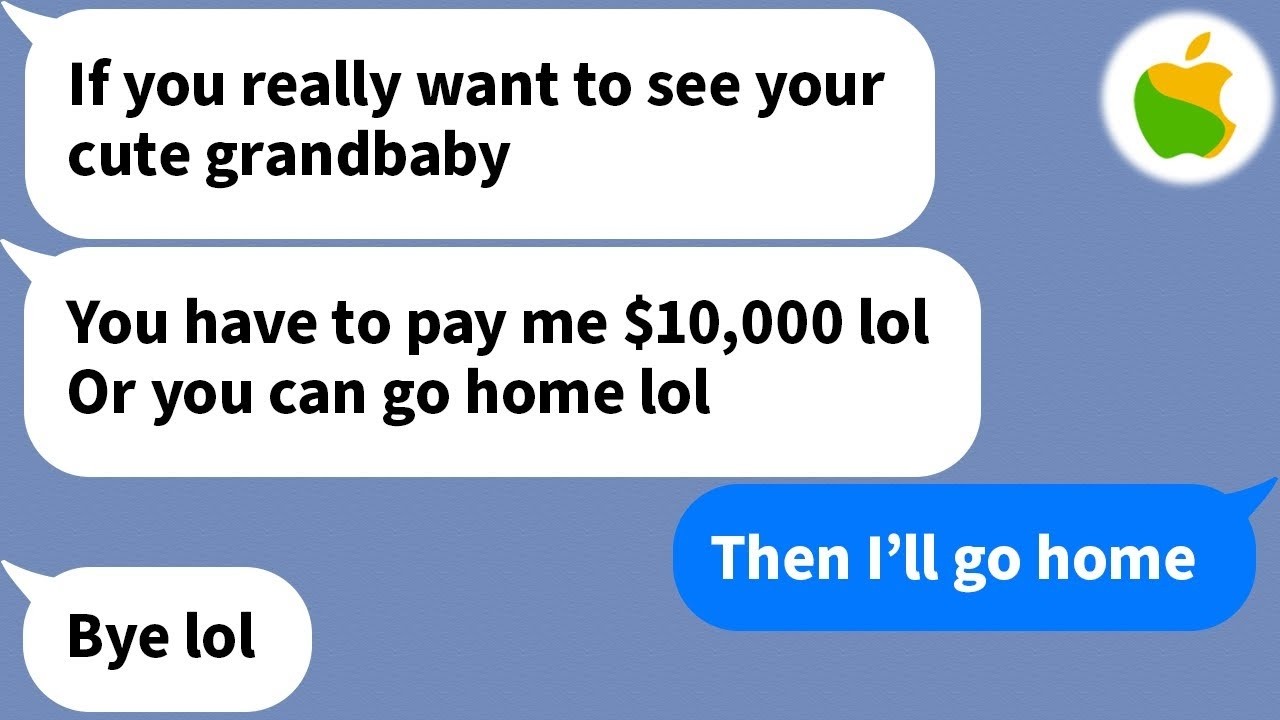 【Apple】 My daughter-in-law won't let me see her baby unless...