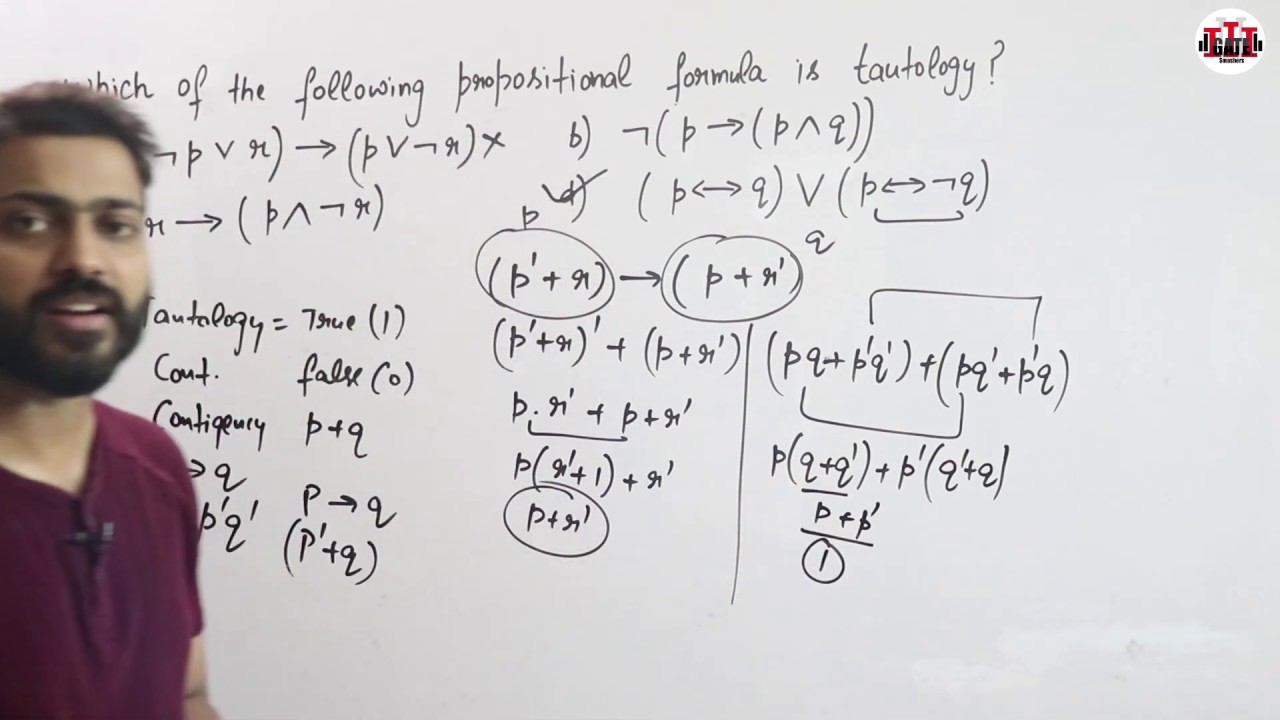 Question on Mathematical Logic | Discrete Maths | UGC NTA NET May/June 2021