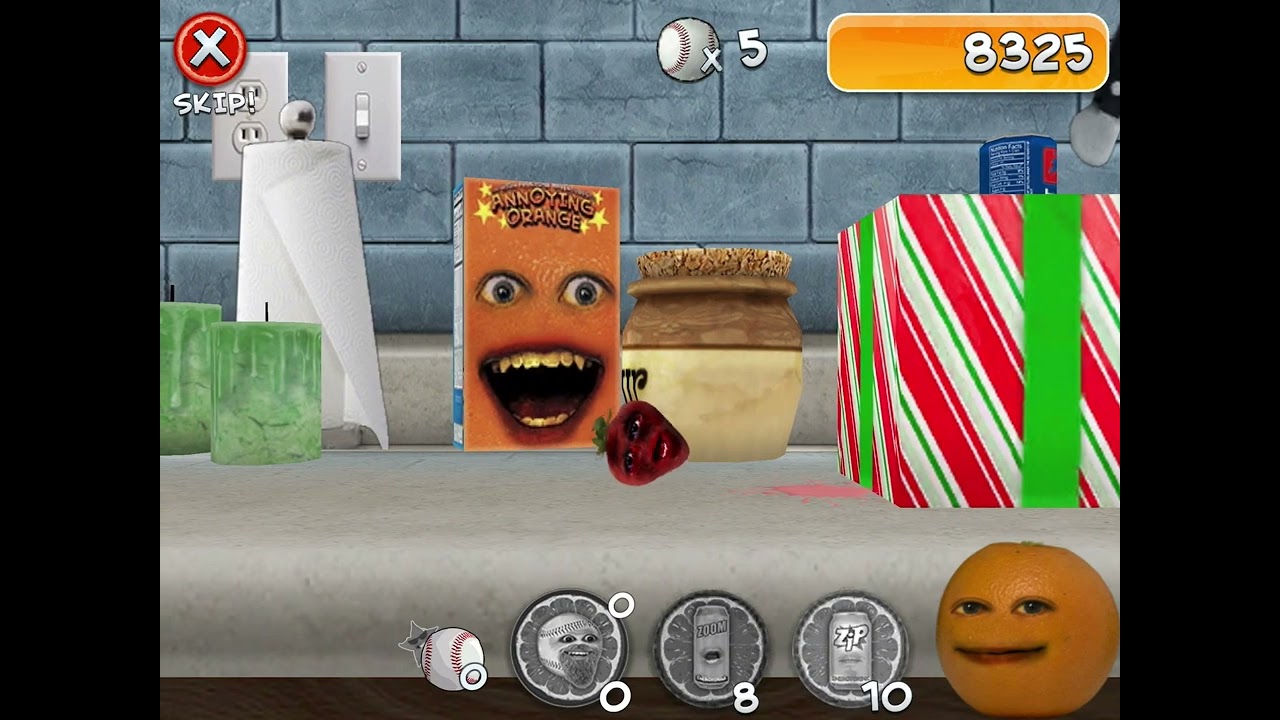 Annoying orange splatter up