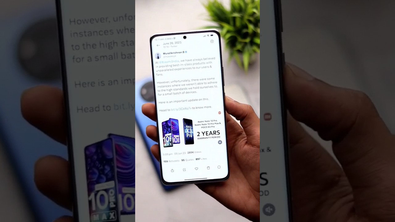 Poco X3 Pro & Redmi Note 10 Pro Warranty Extend 😮@RedmiIndiaOfficial #xiaomi
