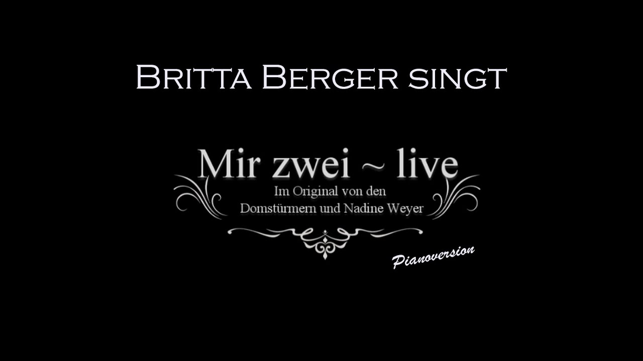 Mir zwei (Cover) ~ Domstürmer/Nadine Weyer