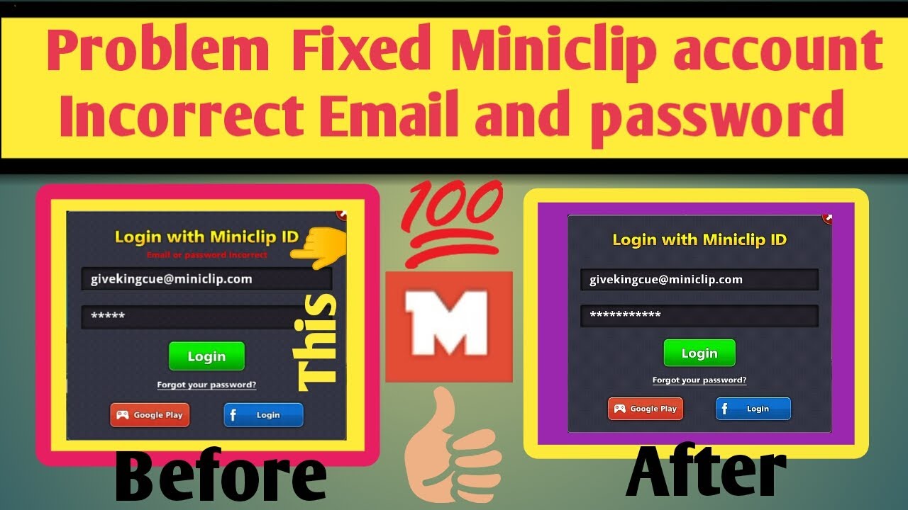 8 Ball Pool   Miniclip account login problem Fixed  100% working Trick 😍
