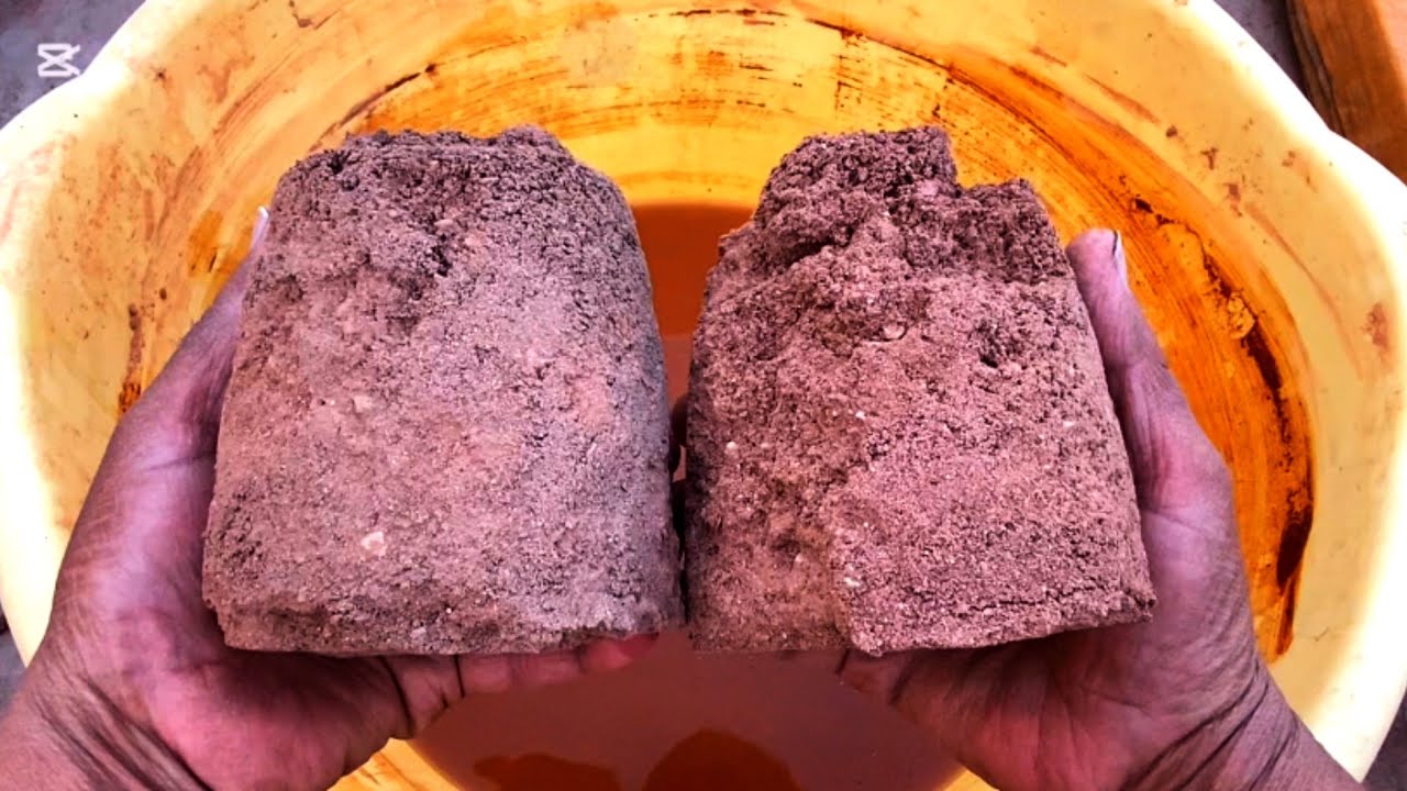 Pure Red Dirt 🧱✨ Water Crumbling ASMR 🌊 Relaxing & Satisfying 