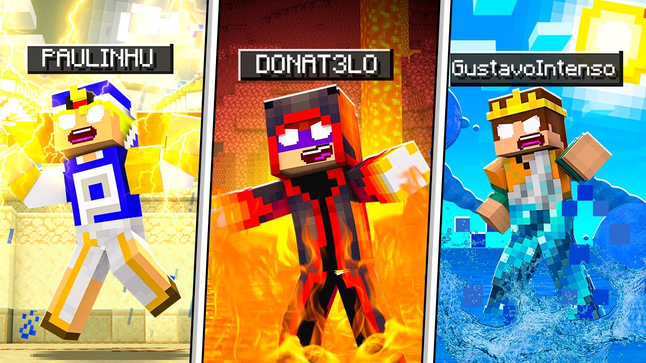 MINECRAFT MAS TEMOS RAÇAS DE DEUSES ! ⚡️🔥🧜🏼‍♂️