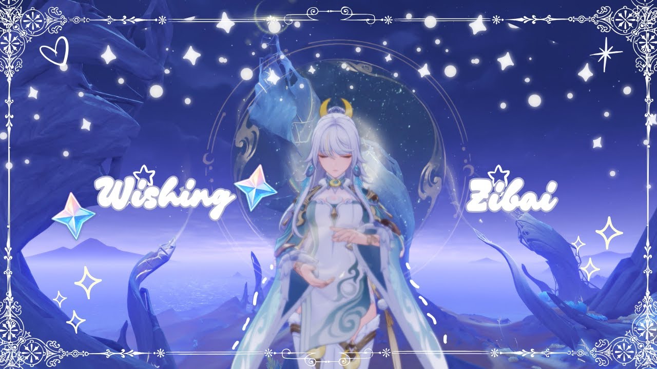 wishing for zibai! *🌕* I cozy genshin wishing