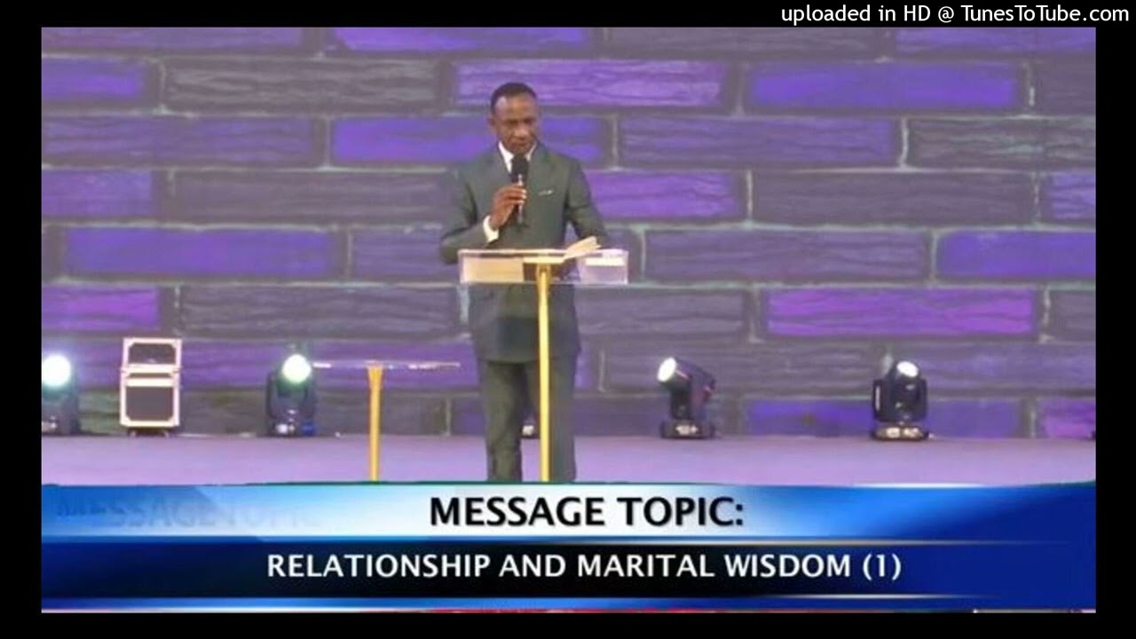 RELATIONSHIP AND MARITAL WISDOM - DR PAUL ENENCHE