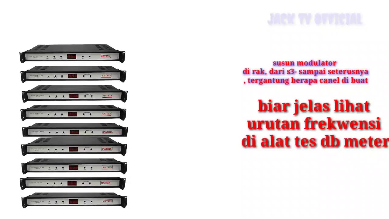 TUTORIAL SETING MODULATOR ~TUTORIAL RAKIT STUDIO TV KABEL ANALOG~CARA SETING MODULATOR DAN BOOSTER