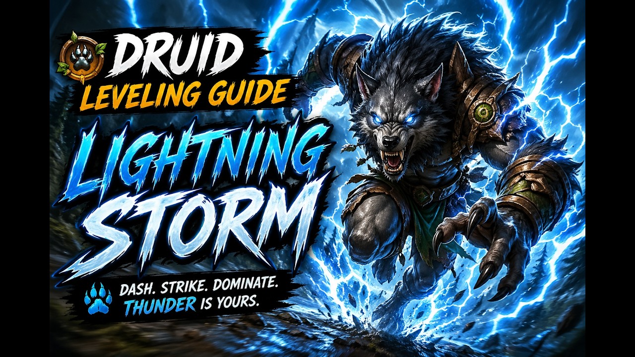 Lightning Storm Druid Leveling Guide ⚡ Fastest Werewolf Build!