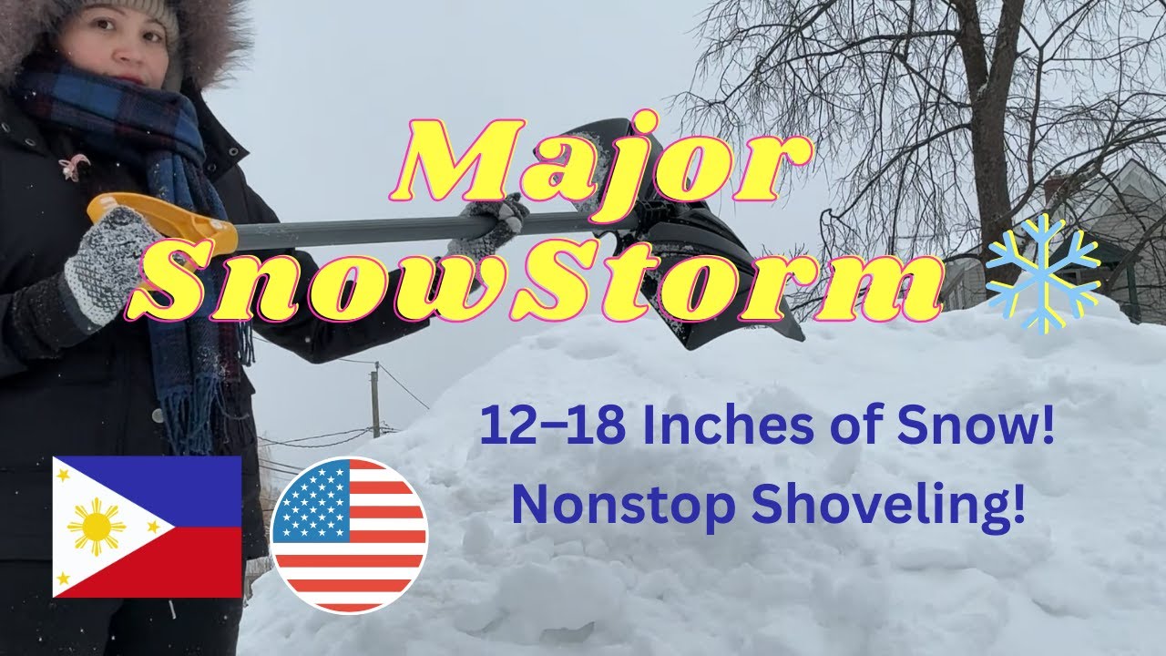 Major Snowstorm Weekend Vlog ❄️ Cooking at Home + Staying Safe + Shoveling Snow