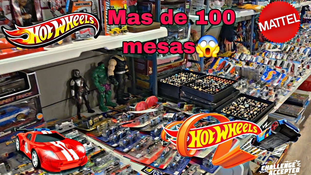 😱Caceria Hotwheels, Mas de 100 mesas de puro Carrito 😱