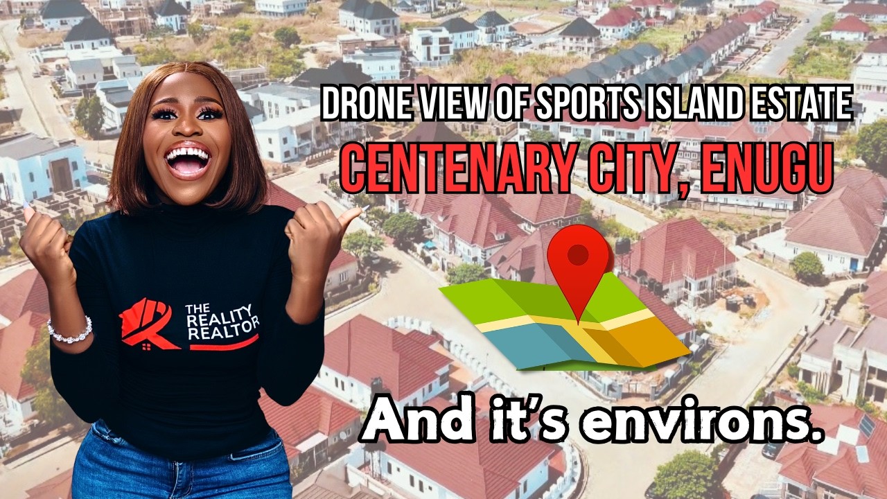 Drone View of Sports Island Estate, Centenary city Enugu