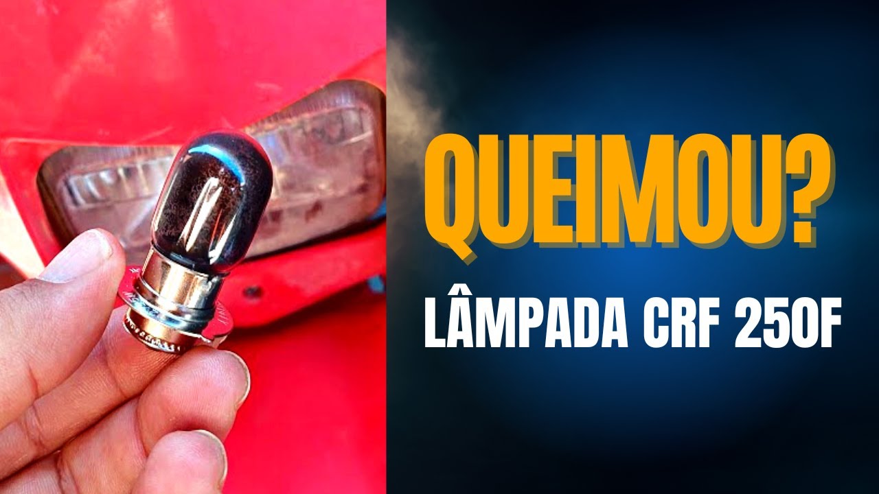 LÂMPADA LED DIRETO NA BATERIA DA CRF 250F