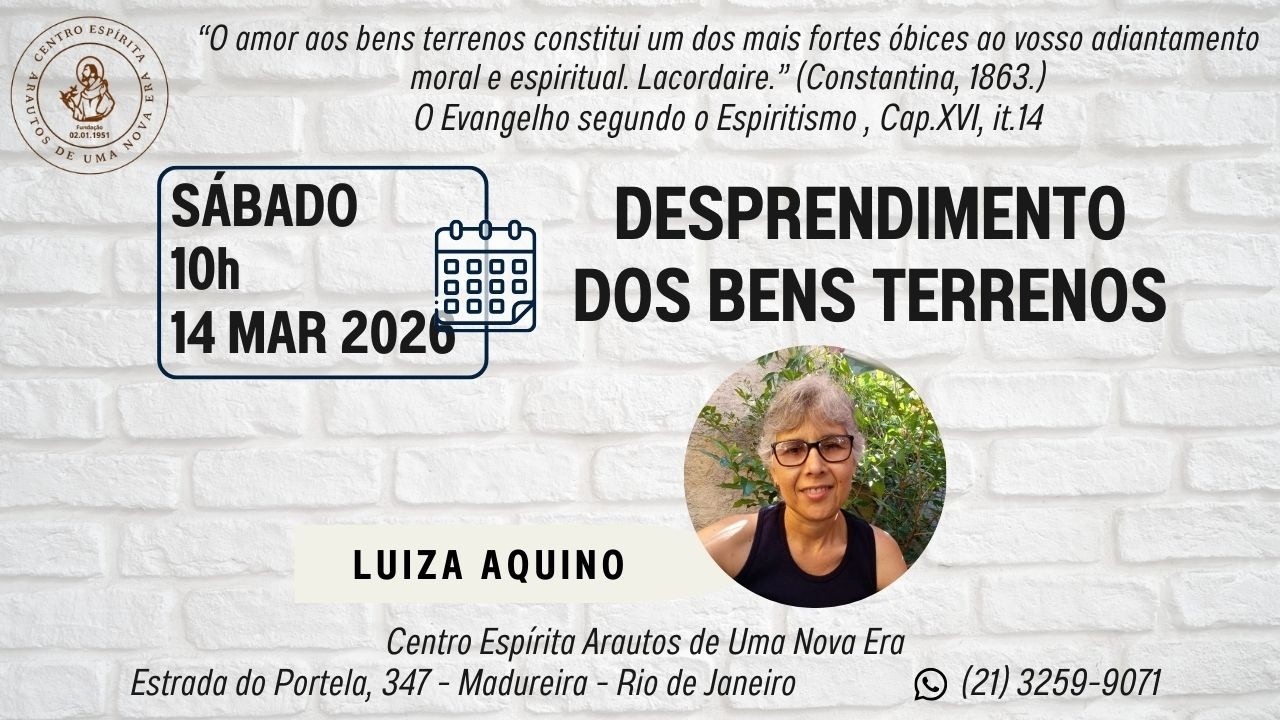 Desprendimento dos bens terrenos