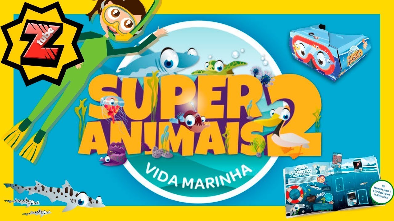 Super Animais 2 Pingo Doce Coleção de Cartas Vida Marinha