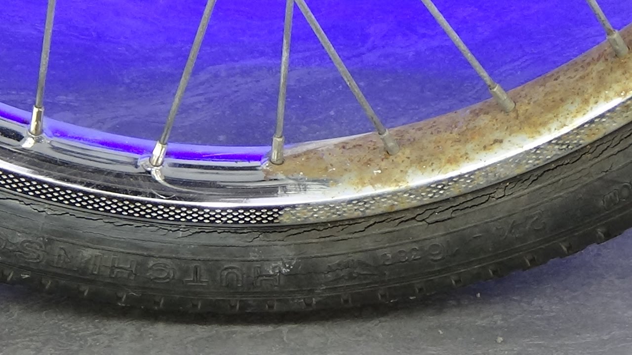 Chromer jante rouill&eacute;e sans effort