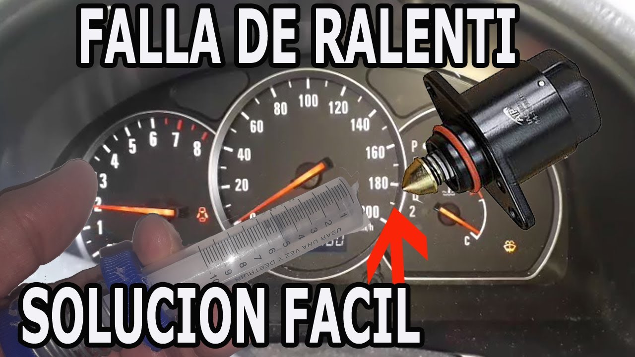 Falla de Ralenti diagnostico lubricacion y calibracion falla valvula iac minimo auto