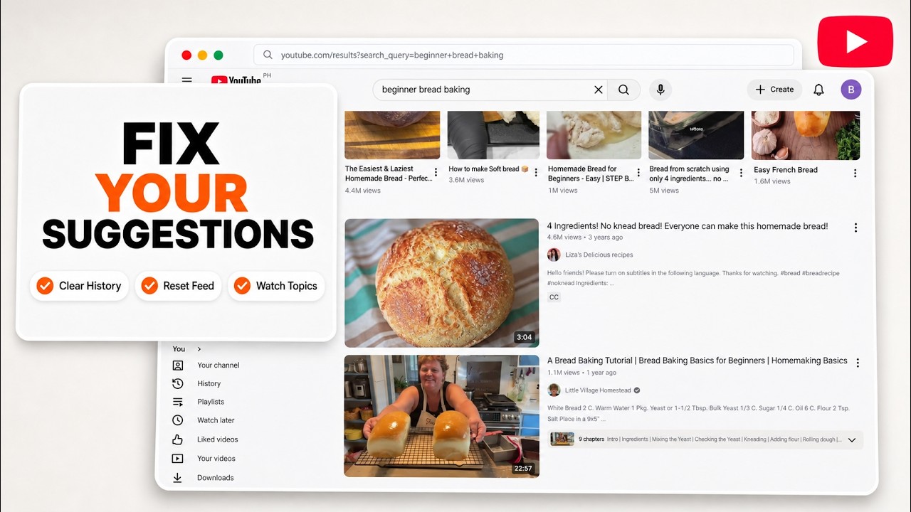 How to Reset YouTube Recommendations (2026 Algorithm Recalibration)