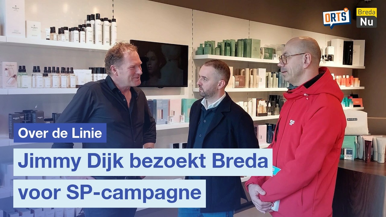 Jimmy Dijk bezoekt Breda voor SP-campagne | Over de Linie