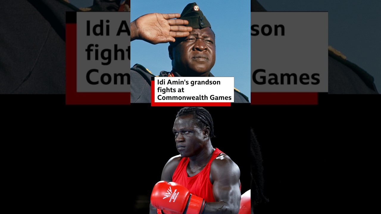 Idi Amin&rsquo;s grandson Aziz Abdul fights at Commonwealth Games - BBC Africa #CommonWealthgames