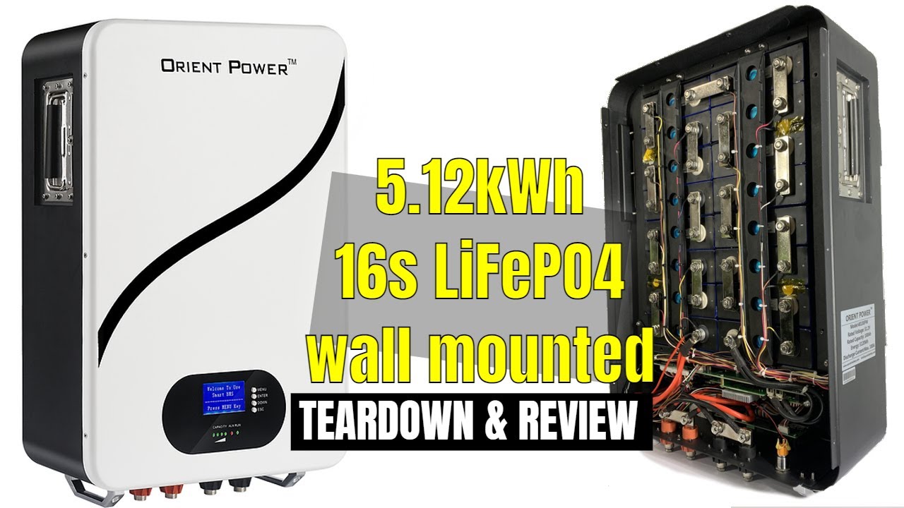 Orient Power's Wall Mounted 5.12Kwh LiFePO4 Battery | 48V100AH