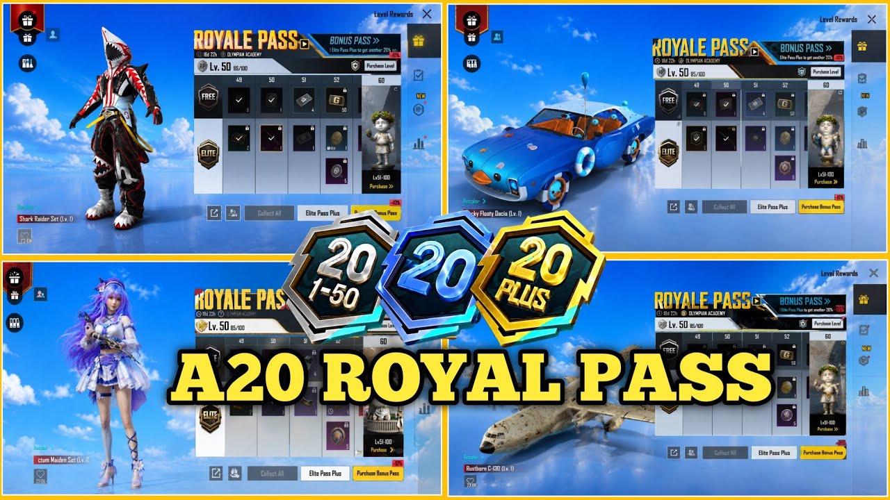 🤯BGMI A20 Royale Pass Leaks 🔥 | What&rsquo;s Coming in the A20 RP? Full Rewards & Release Date