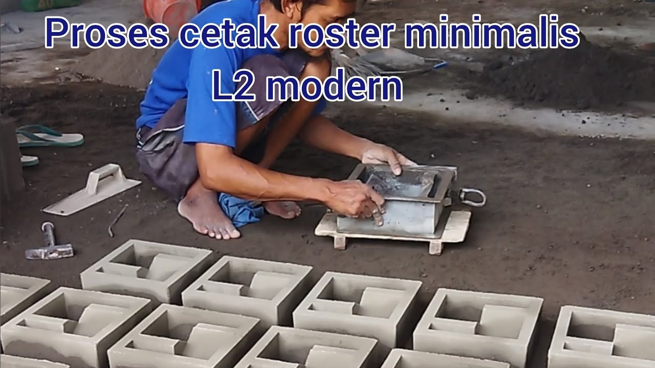 Proses cetak roster minimalis L2 modern #diy