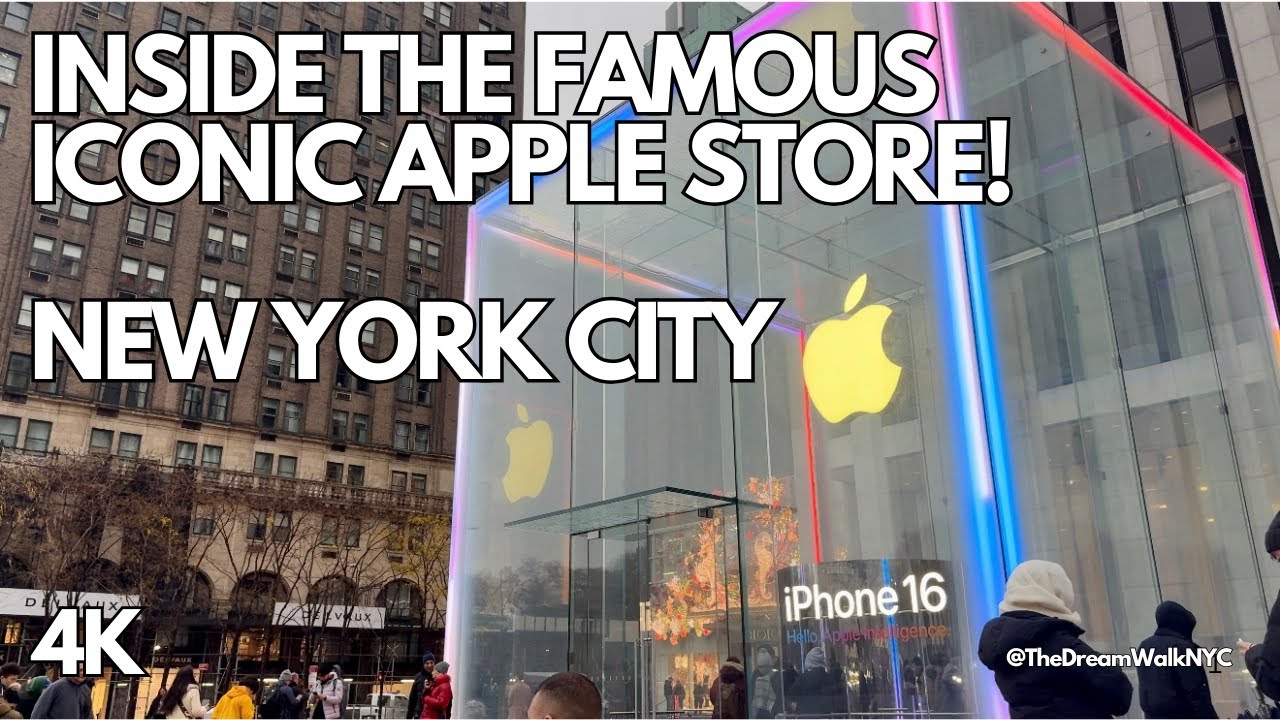 Apple 5th Avenue NYC ✨ Inside the Most Iconic Apple Store 4K Black Friday & Holiday Rush (Full Tour)